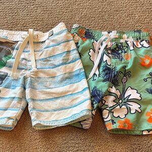 Charlie Rocket & Wes and Willy Boys Lined Swim Bottoms Size 4T